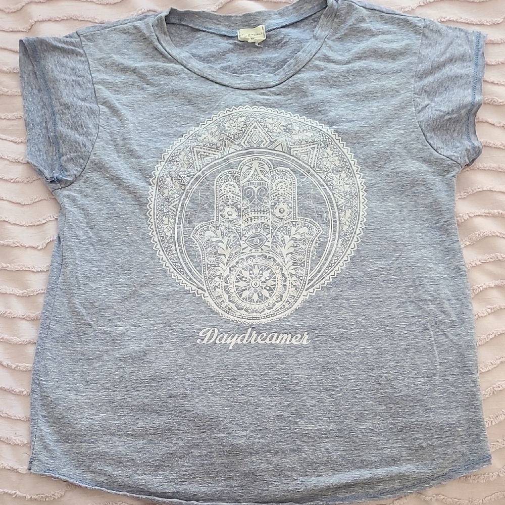 Daydreamer Kids Gray Hamsa Tee - Short Sleeve